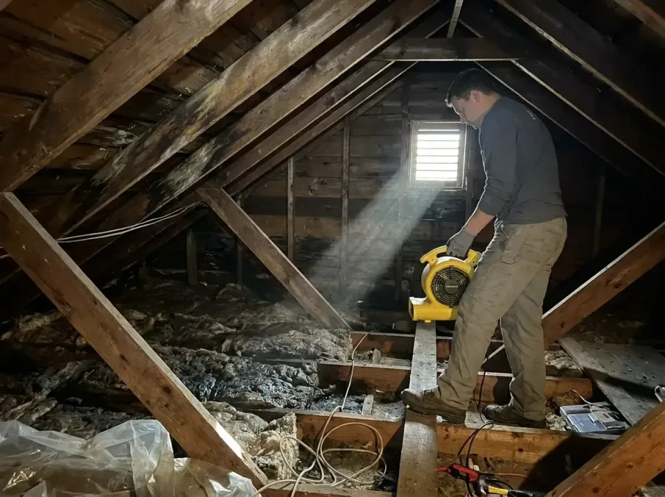 attic-water-damage-drying-proc-007 — frequently asked questions, Emergency Water Extraction & 24/7 Flood Response in Clarenc…